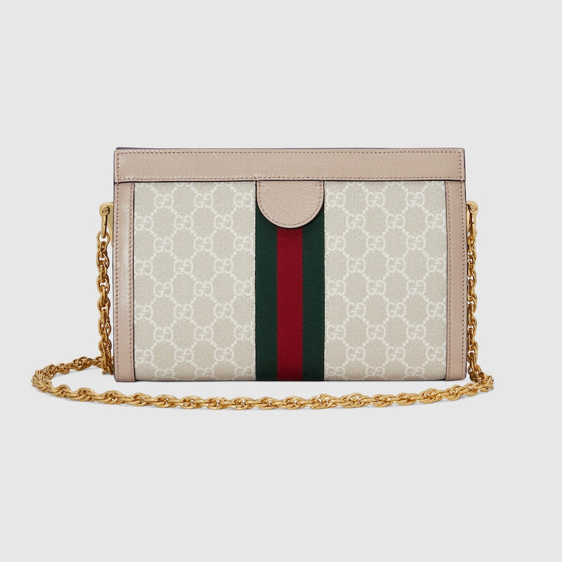 Ophidia – Mittlere Schultertasche aus GG Supreme in Beige