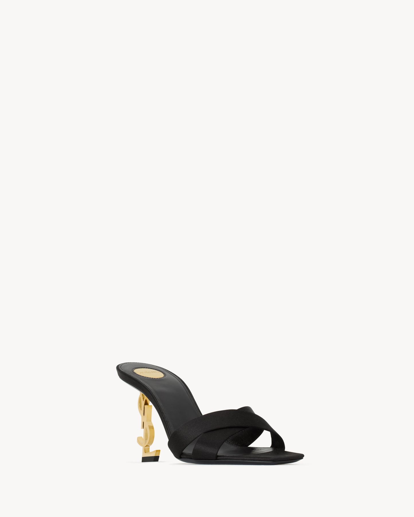 Black Silk Opyum 85mm Sandals