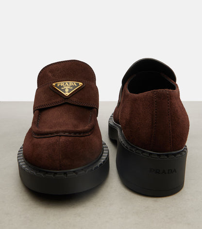 Chocolate Suede Loafers