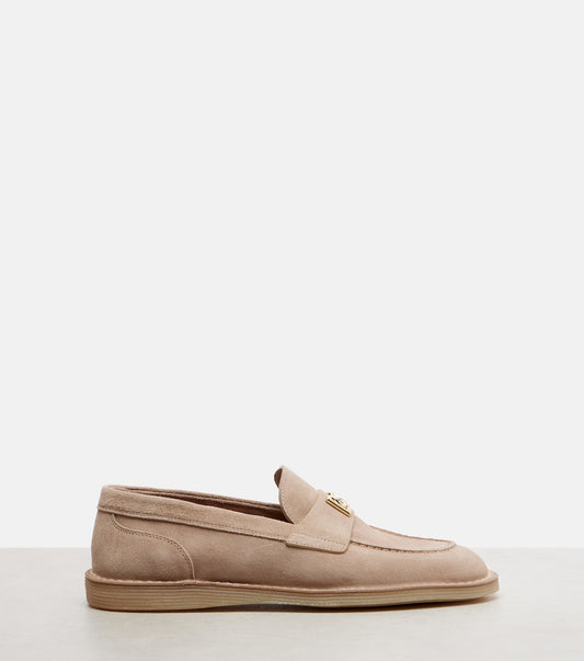 Mocassini DG in suede beige