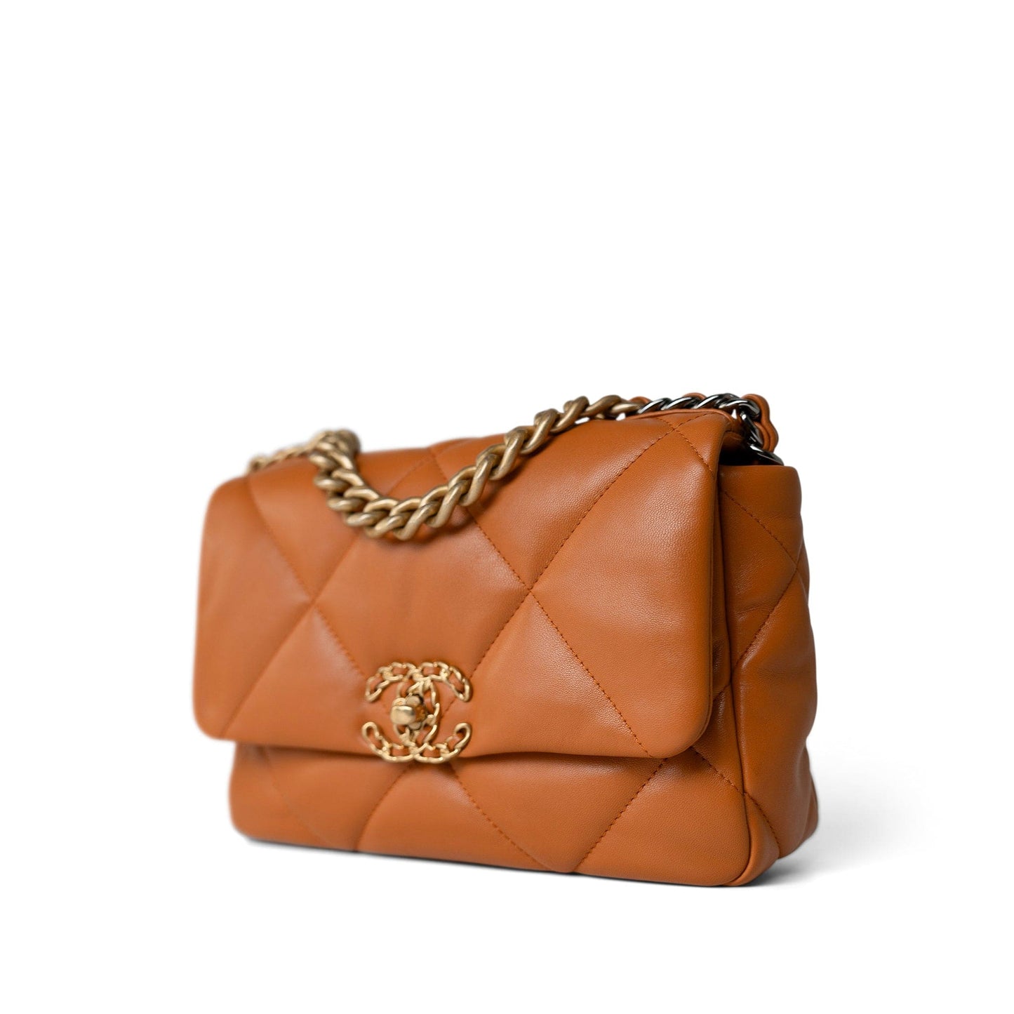 19 Small Caramel Flap Bag