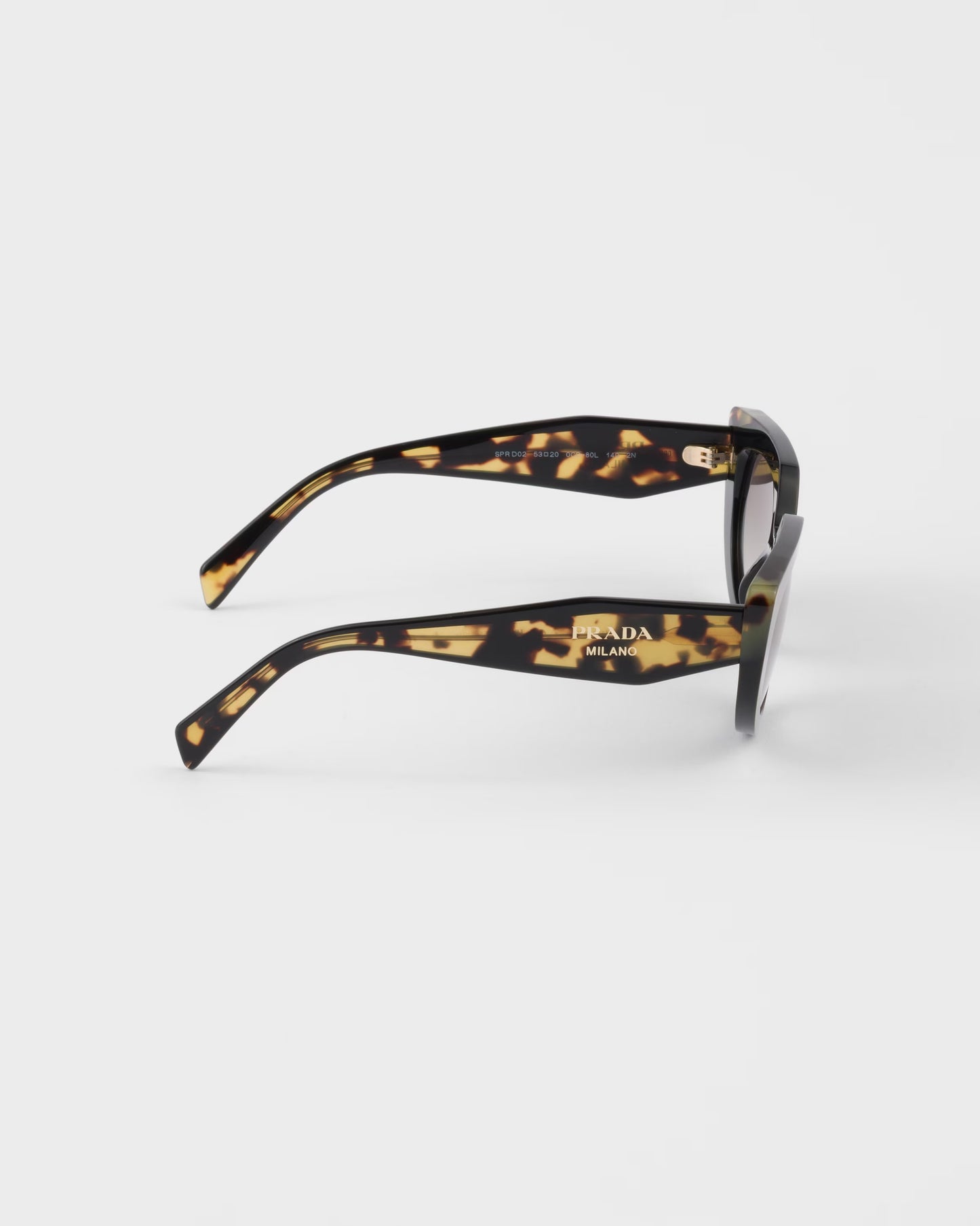 Oval sunglasses with logo and anthracite lenses