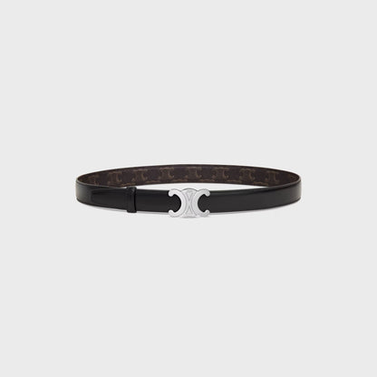 Fibbia Triomphe & tracolla reversibile 25 MM Nero Donna
