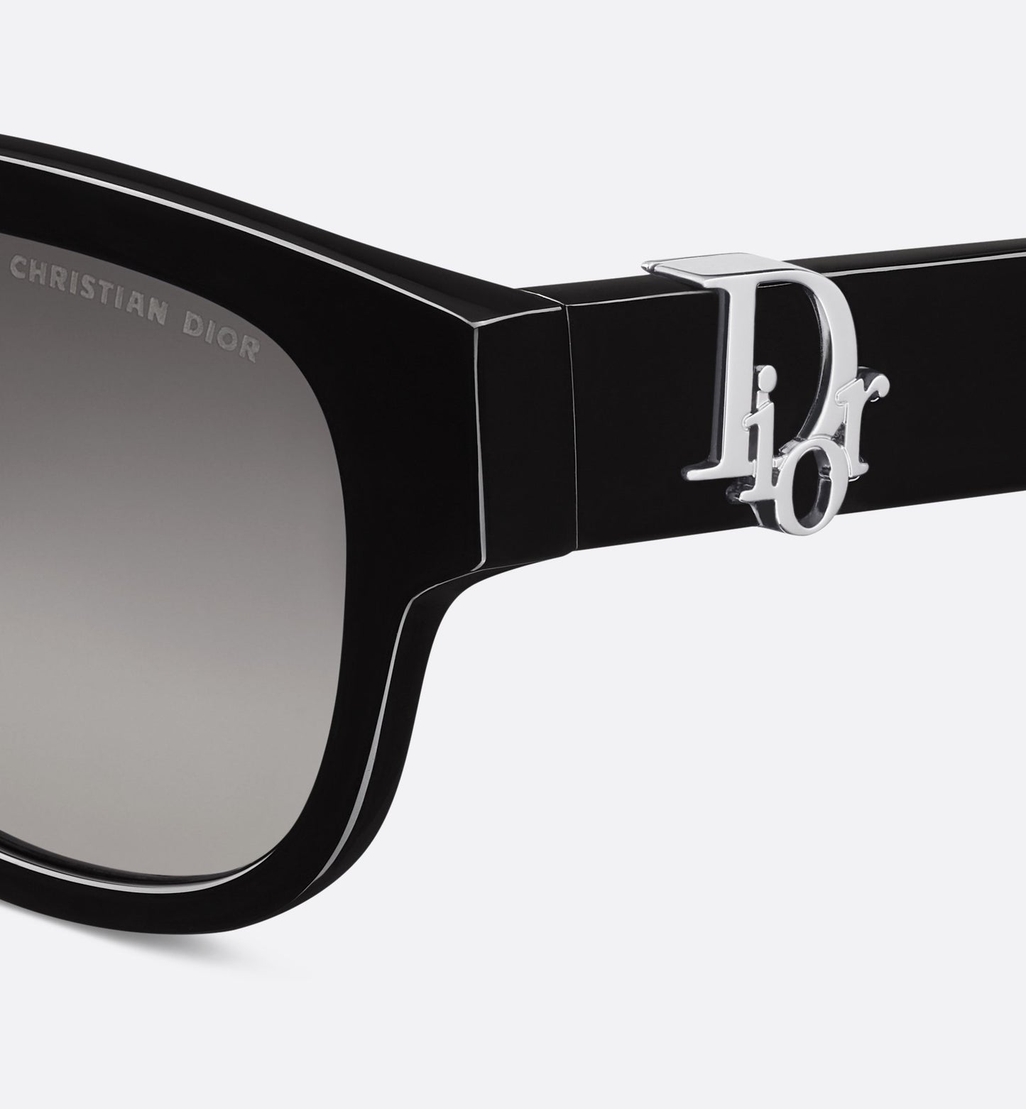 Men's Oblique S4I Black Square Sunglasses