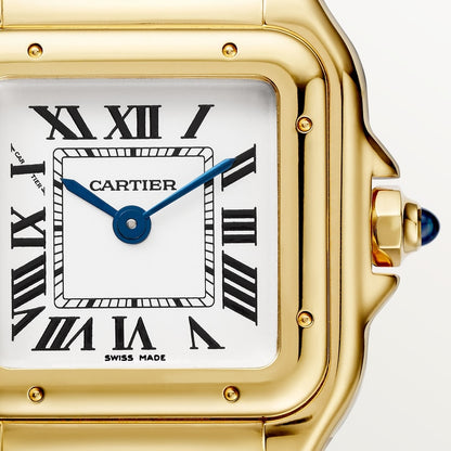 Small model Panthère watch in gold