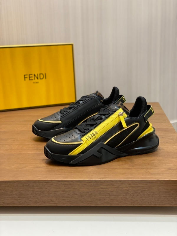 Flow low-top sneakers black/yellow