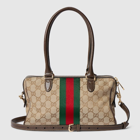 Mittelgroße Handtasche Beige und Braun