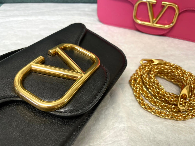 Borsa a tracolla in pelle di vitello Locò Nero