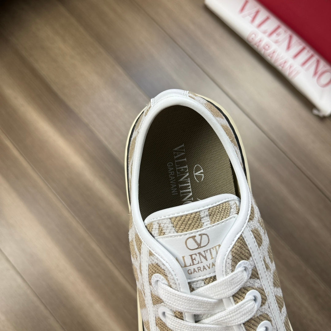 Sneakers Toile Iconographe Raffia Beige