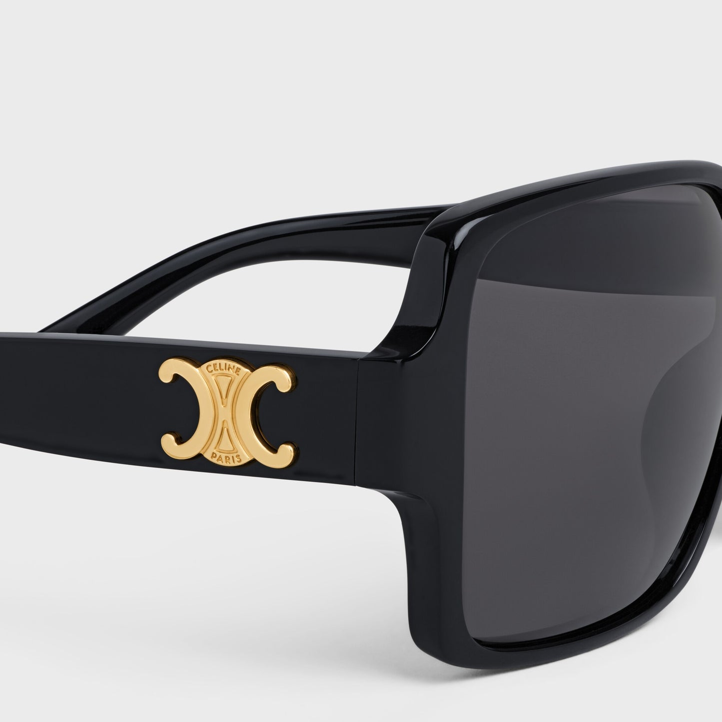 Occhiali da sole Triomphe 16 in acetato nero donna