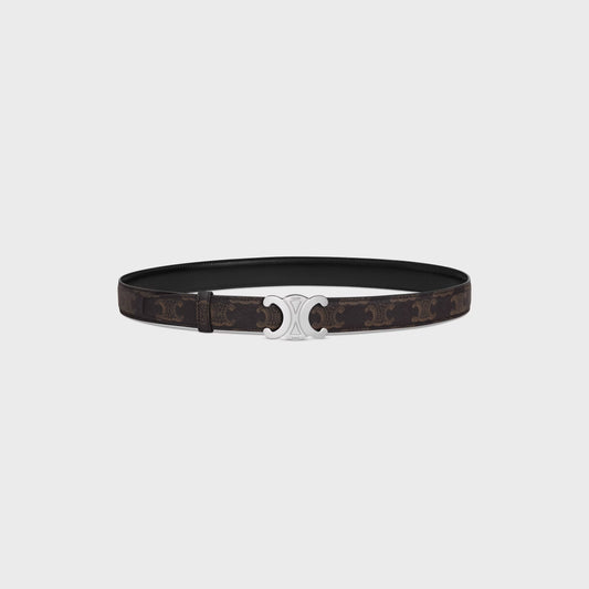 Triomphe-Schnalle & wendbarer Schulterriemen 25 MM Schwarz Damen