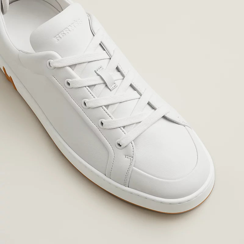 White/gold kids' sneaker