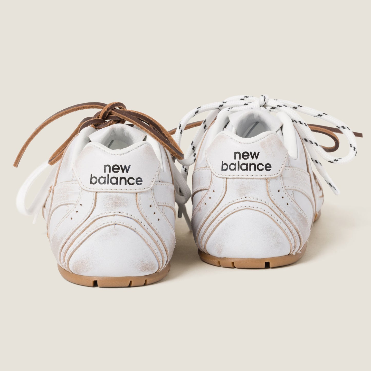 NB X MM 530 SL white leather sneakers