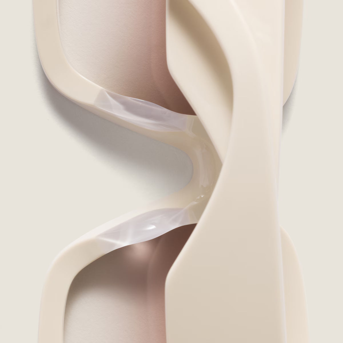 Miu Glimpse Sunglasses Milky white frame Silver gradient coffee lenses