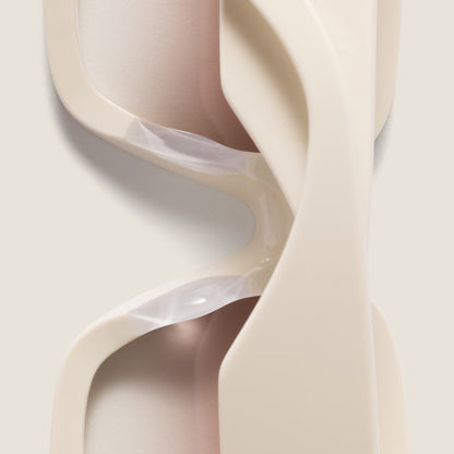 Miu Glimpse Sunglasses Milky white frame Silver gradient coffee lenses
