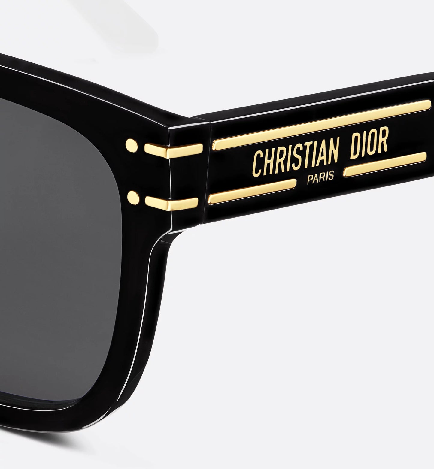 Women's Signature S7F Black Square Sunglasses