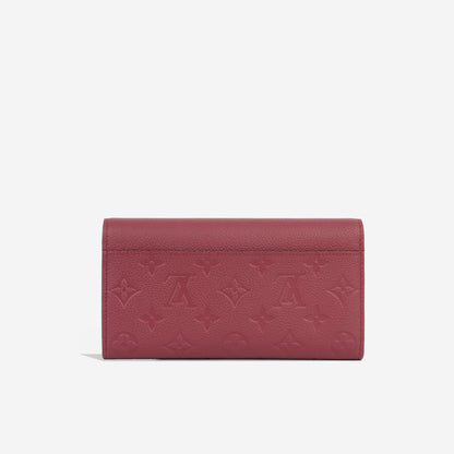Sarah Empreinte Maroon Wallet