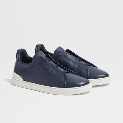 Blue/White Triple Stitch SECONDSKIN Sneakers