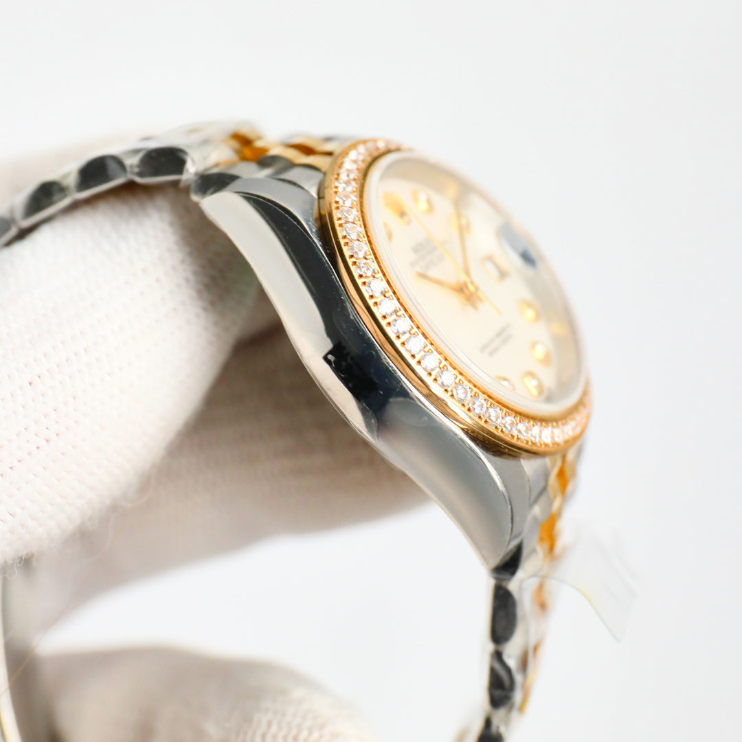 Oyster Perpetual Datejust Diamond Mother-of-Pearl Two-Tone
