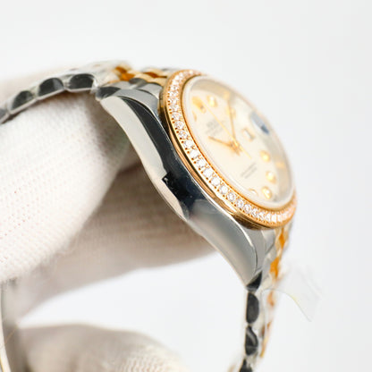 Oyster Perpetual Datejust Diamond Mother-of-Pearl Two-Tone