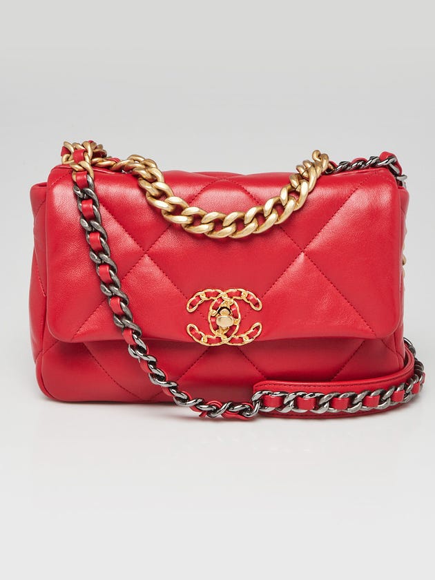 19 Small Flap Bag Red