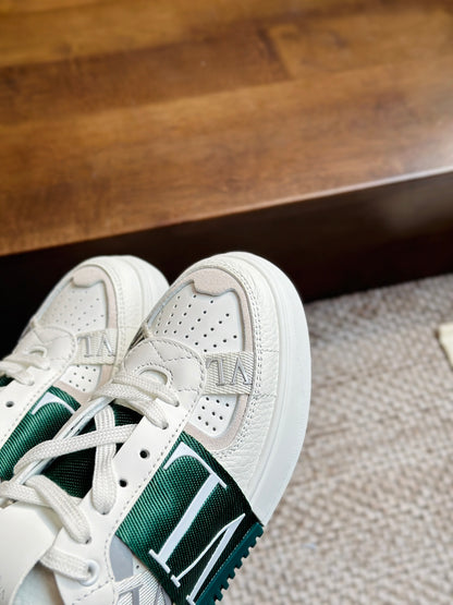 VL7N Sneakers in pelle Bianco/Verde