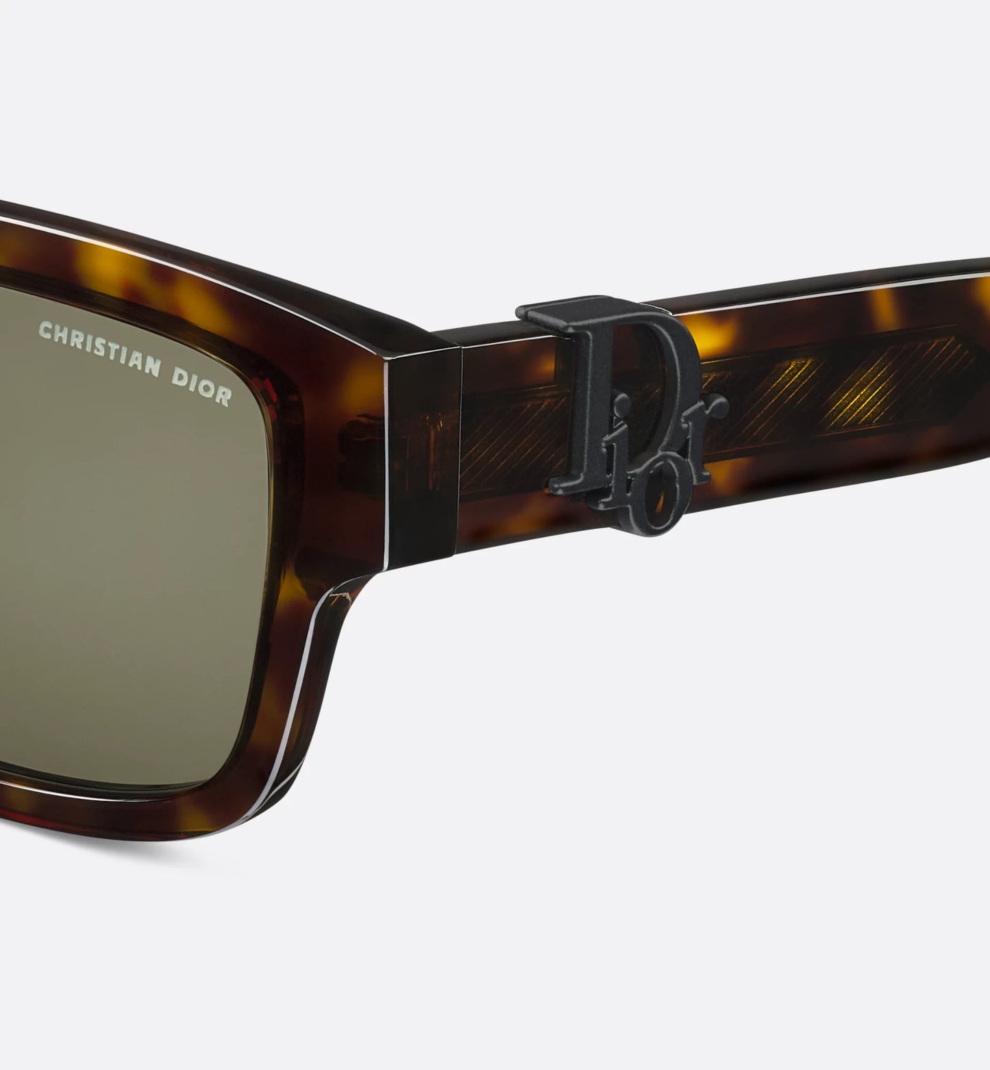 Men's Oblique S3I rectangular tortoiseshell sunglasses