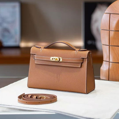 Kelly Pochette - Gold Epsom