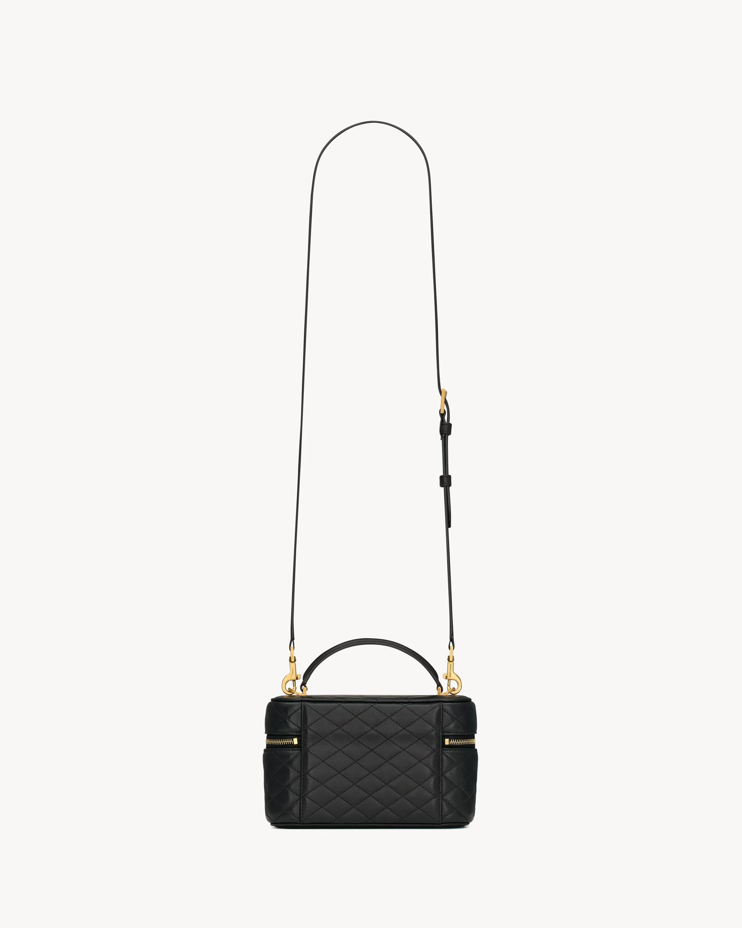 GABY VANITY Medium Black Leather Bag