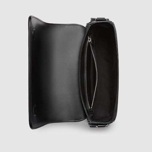 Borsa a tracolla GG nero misura media