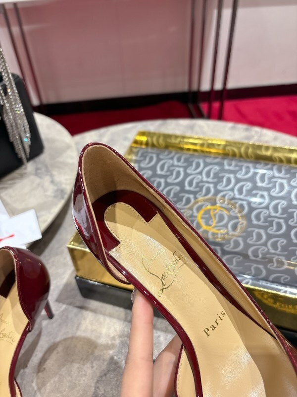 Iriza pointed-toe pumps bordeuax