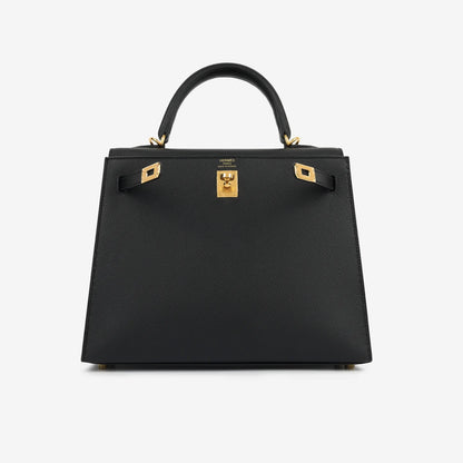 Kelly 25 Schwarz Epsom