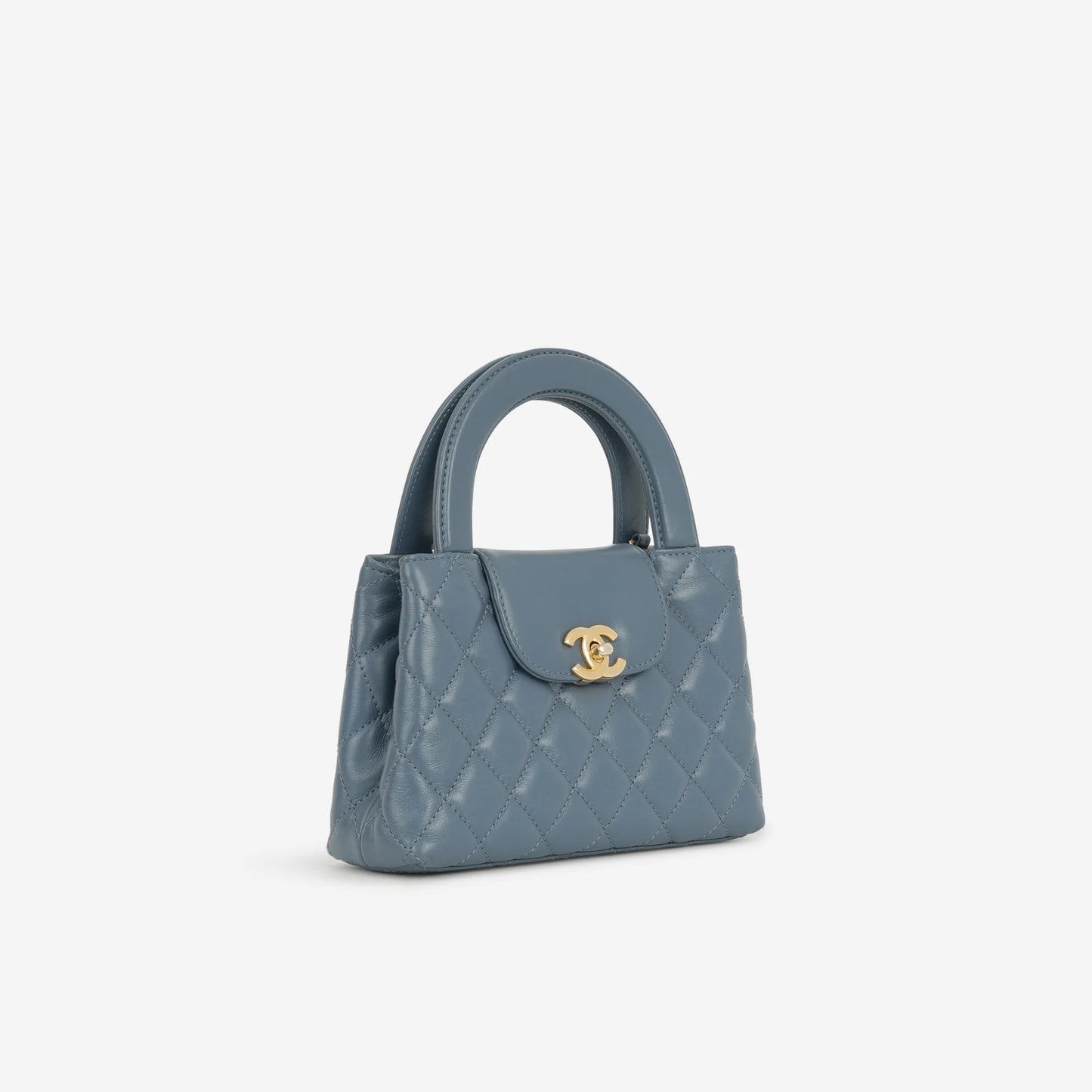 Small Kelly Re-Edition - Pelle di agnello blu