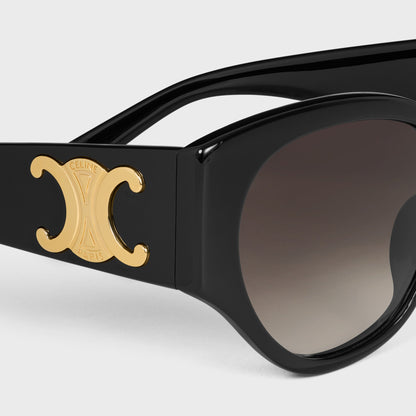 Occhiali da sole Triomphe XL 03 in acetato nero donna