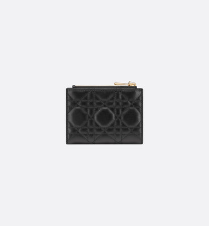Lady Dahlia wallet in black Cannage lambskin