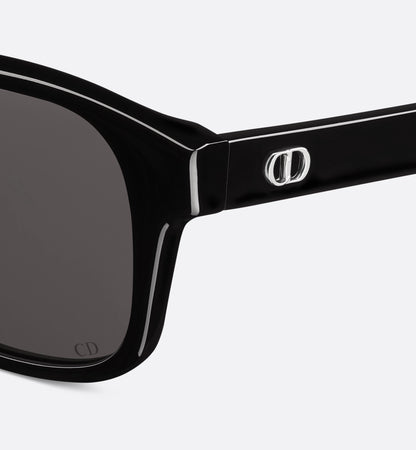 Men's Black Square CD Icon S4I Sunglasses