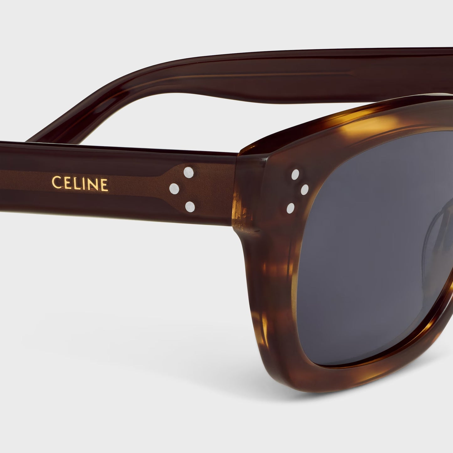 Occhiali da sole Black Frame 41 in acetato avana a righe
