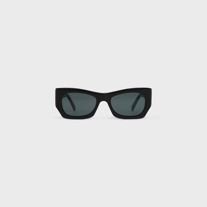 Occhiali da sole grafici S333 in acetato nero donna