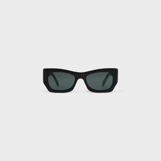 Occhiali da sole grafici S333 in acetato nero donna