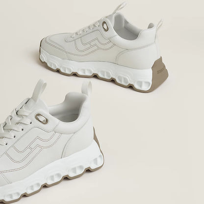 Impulse sneaker bianco / étoupe