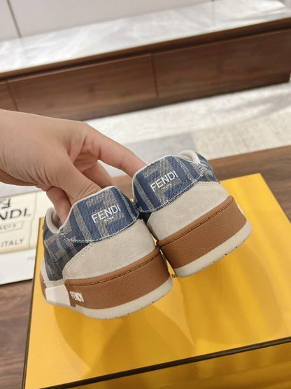 Match Sneakers Blue Suede