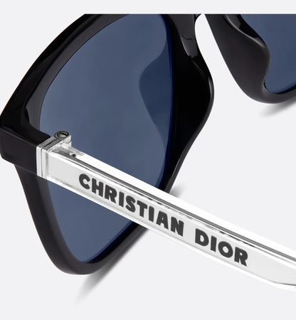 Men's black SU rectangular sunglasses