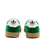GG x Adidas Gazelle Grünes Wildleder