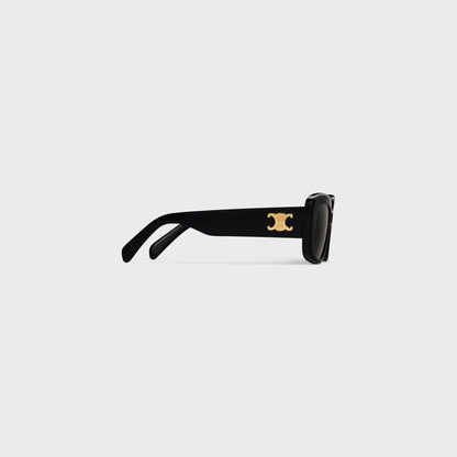 Occhiali da sole Triomphe 04 in acetato nero donna