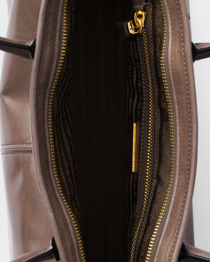 Bonnie Große braune Lederhandtasche