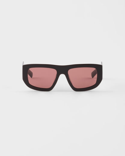 Triangle logo sunglasses with cigar lenses