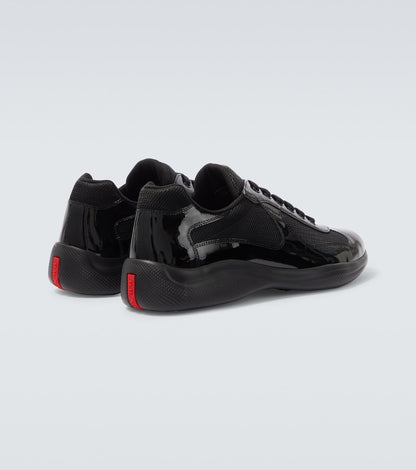 Prada Vernice Bike America Cup Sneakers Nero