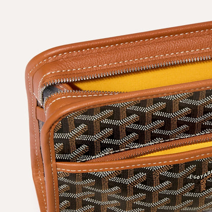 Jouvence PM Toiletry Bag Black & Tan