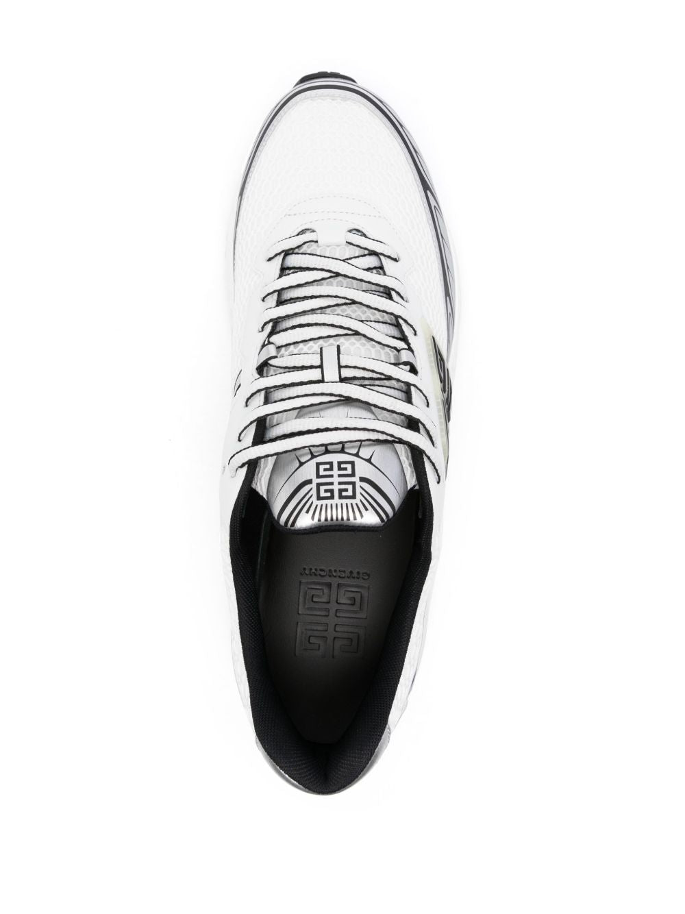 Leather sneakers NFNTY-52 white/black