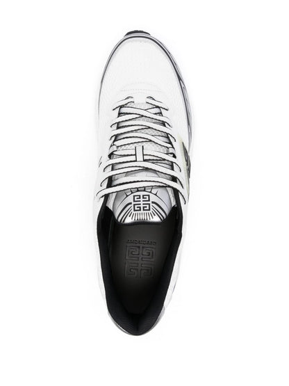 Leather sneakers NFNTY-52 white/black